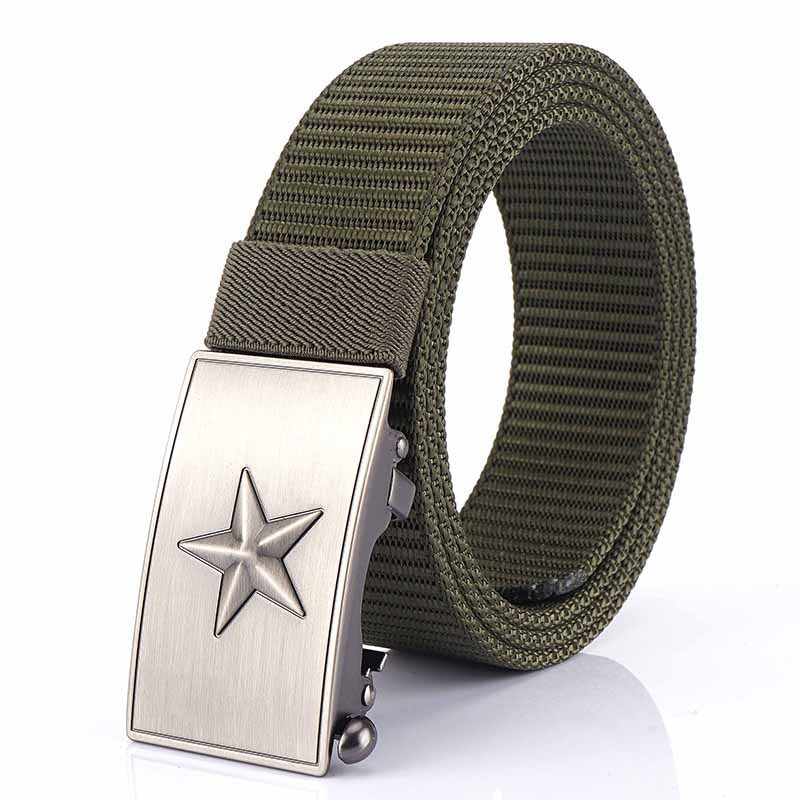 Inner Nylon Belt Toothless Automatic Buckle Outdoor Tooling Tactical Male Land Fire Belt