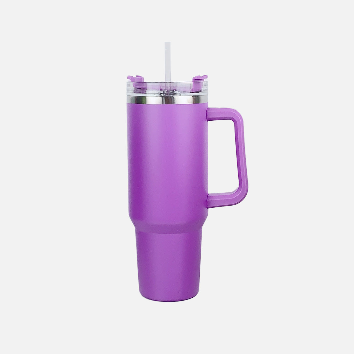 Stainless Steel Tumbler with Handle and Straw -  LOOCK MAKET