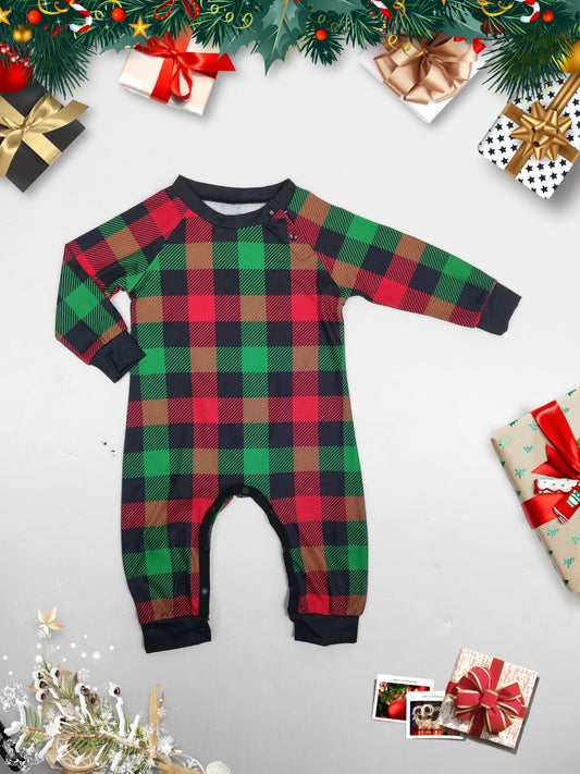 Reindeer Graphic Top and Plaid Pants Set -  LOOCK MAKET