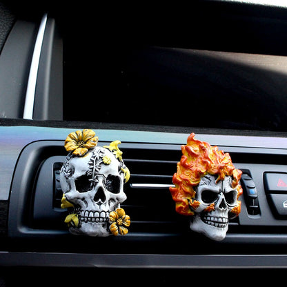 Undead Ghost Head Aromatherapy Clip Resin Car Air Outlet Aromatherapy Pendant