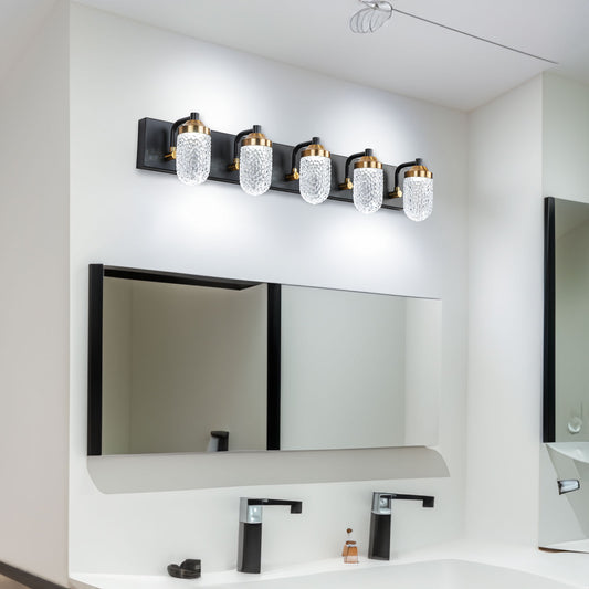 Vanity Lights With 5 LED Bulbs For Bathroom  Lighting