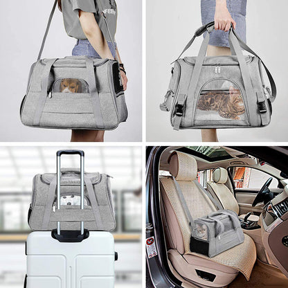 Pet Bag Portable Cat Backpack Simple And Breathable Pet Bag Crossbody Pet Bag Pet Car Bag