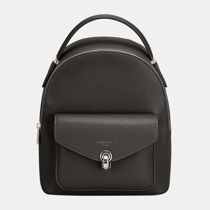 David Jones PU Leather Backpack Bag -  LOOCK MAKET