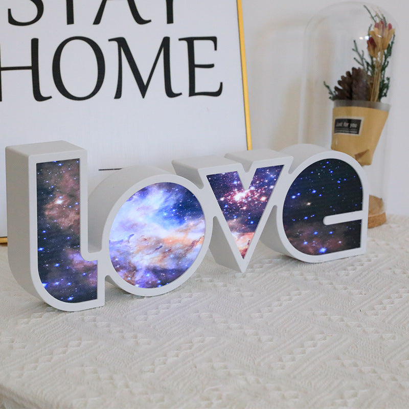 Led Decorative Lights String Valentine's Day Proposal Confession Love Light Box English Letters Modeling Lights