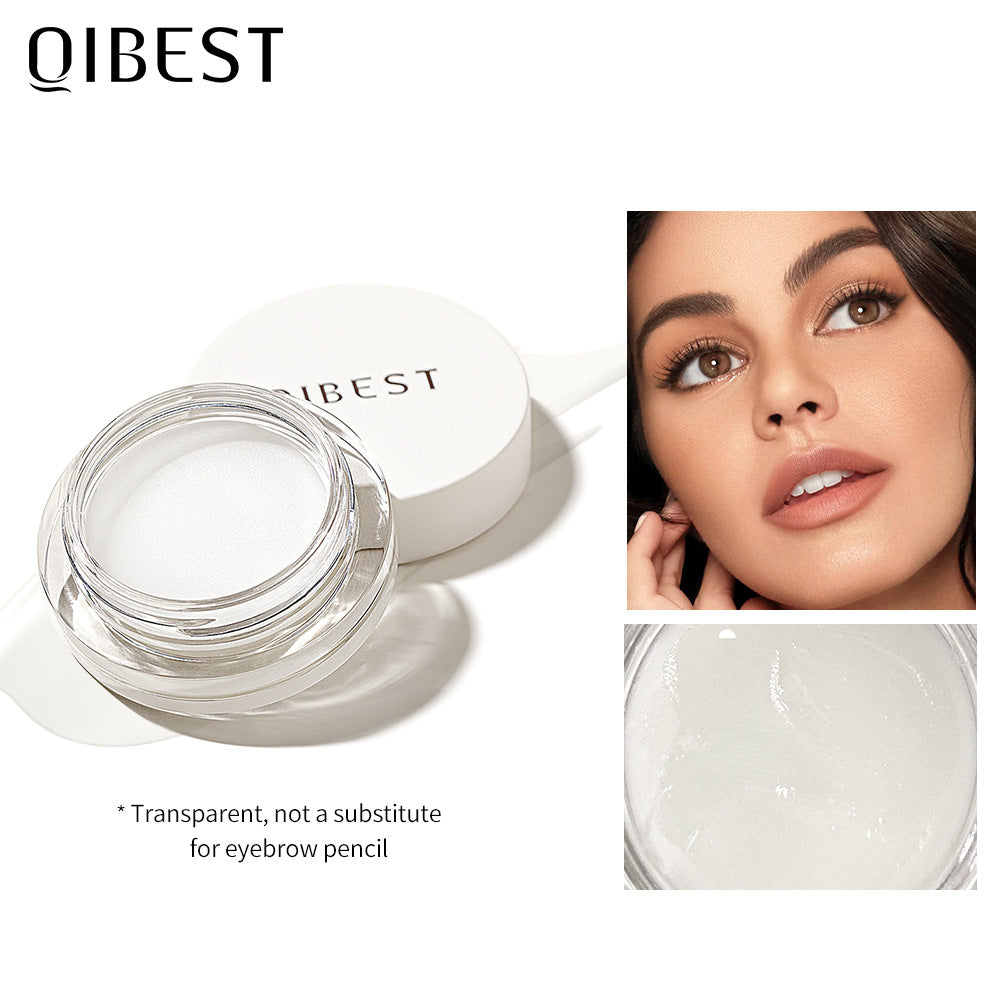 QIBEST Eyebrow Primer Eyebrow Makeup Does Not Fade Waterproof Natural Three Dimensional Eyebrow Cream Easy To Color And Shape