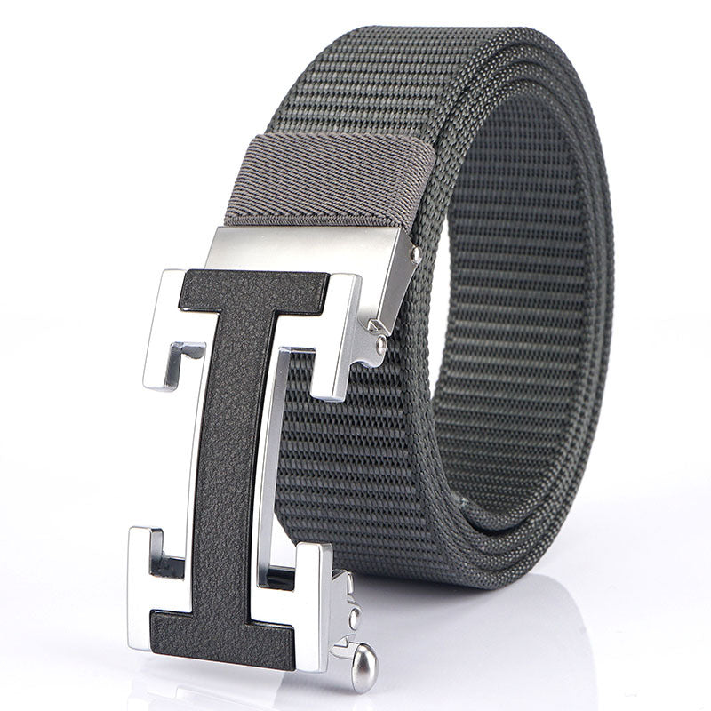 Men's Belt Nylon Automatic Buckle Fast Hand Douyin Live Hot Sale Casual Belt