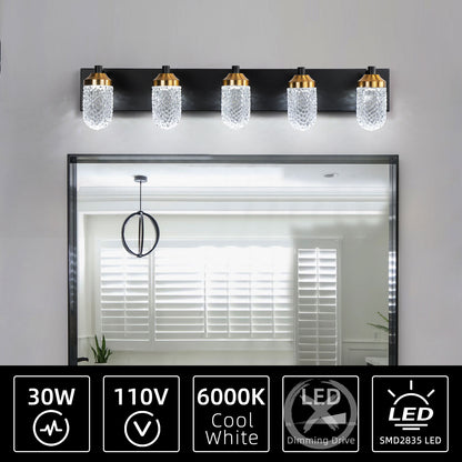 Vanity Lights With 5 LED Bulbs For Bathroom  Lighting