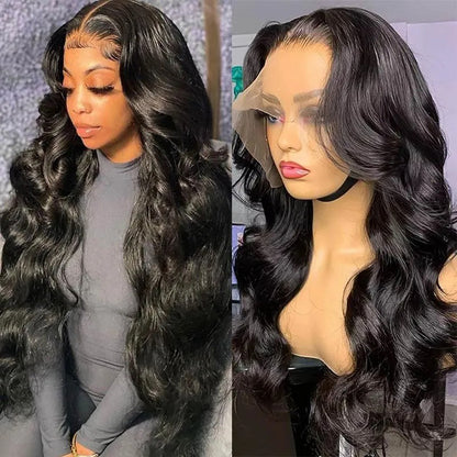 Transparent Lace Front Human Hair Wigs For Black Women Body Wave Lace Front Wig Full Lace Wig