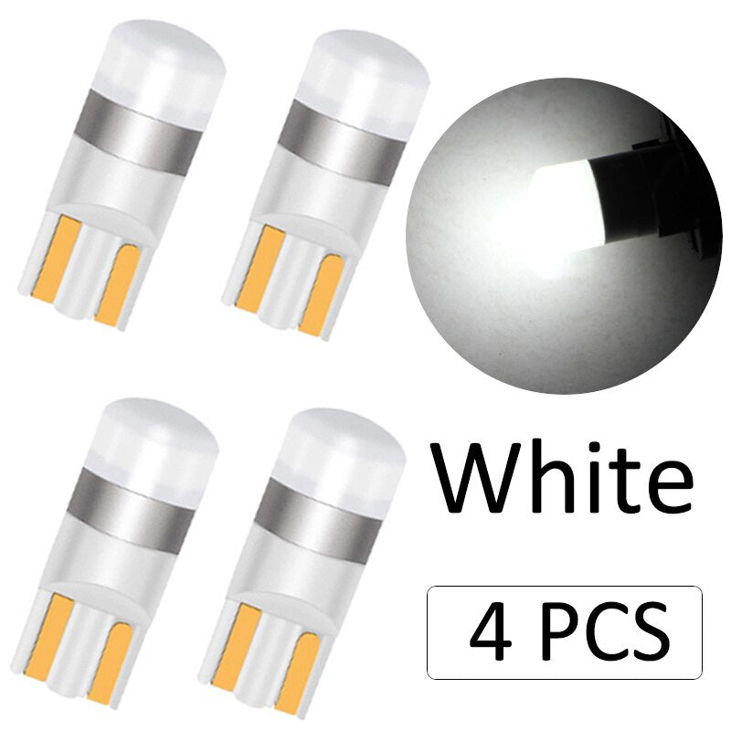 10PCS T10 W5W Led 3030 1SMD Wedge Bulb Auto Dome Reading Car Light Sidemarker Sidelight Parking Lights 194 168 Lamp Bulbs