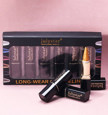 New Beauty Product Eyeliner Cream Suit Colorful Waterproof Cool Black Rich Eyeliner Cream Pen