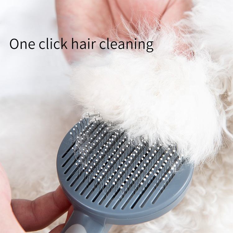 Pet Supplies Self-Cleaning Comb Cat Comb Dog Needle Comb Cat Hair Removal Comb Massage To Remove Floating Hair Brush