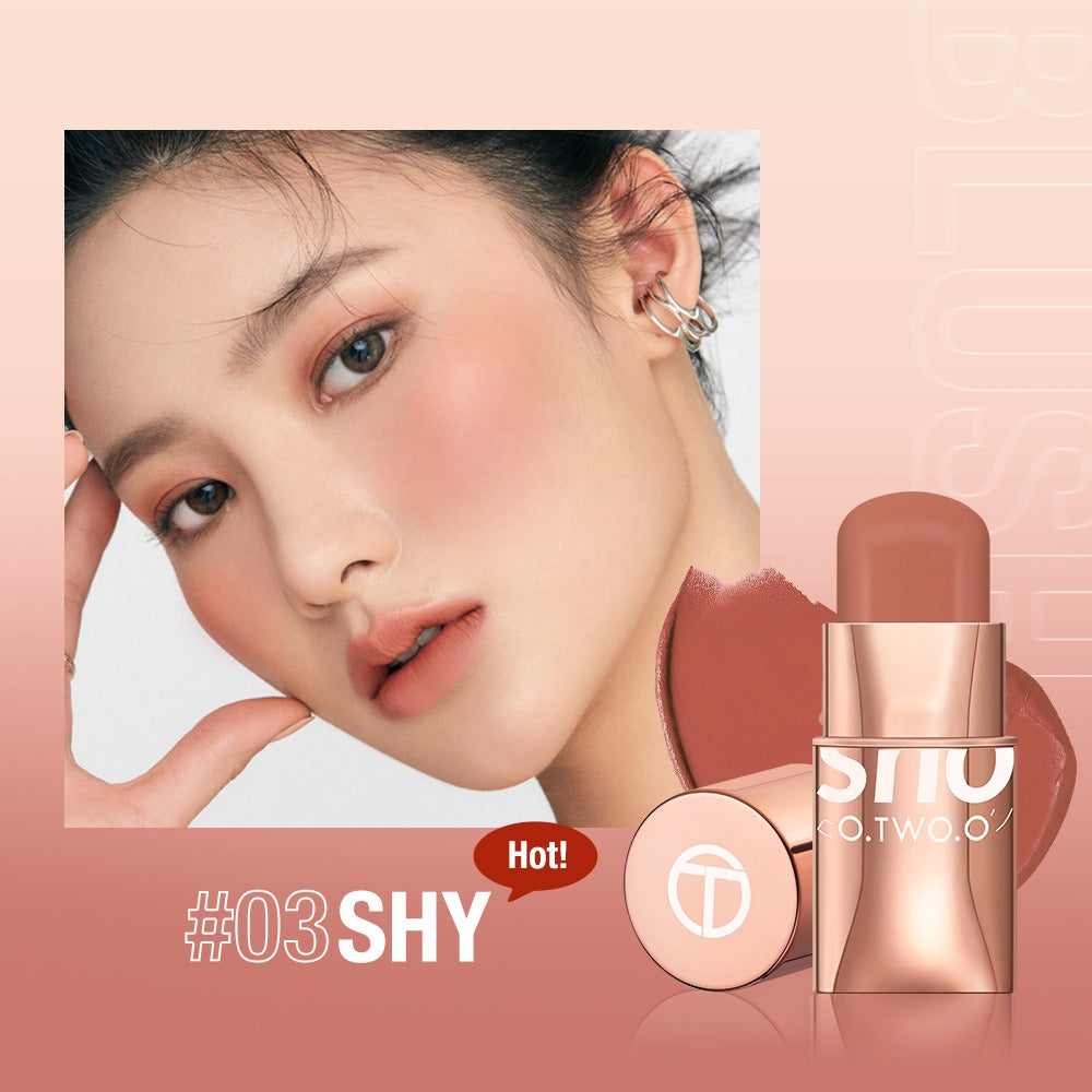 Vigorous and smooth powder blusher cream can improve the appearance and highlight the natural nude makeup powder blusher stick makeup SC049