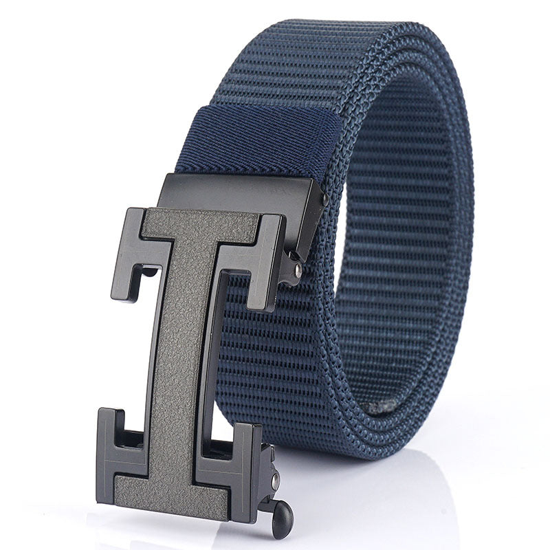 Men's Belt Nylon Automatic Buckle Fast Hand Douyin Live Hot Sale Casual Belt