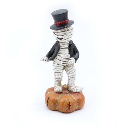 Mummy doll Halloween tabletop ornament resin