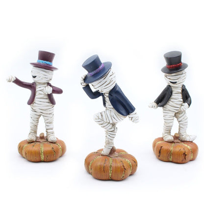 Mummy doll Halloween tabletop ornament resin