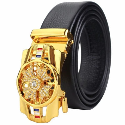 Time Comes, Belt for Men's New High end Men's Belt Trend Versatile Automatic Buckle