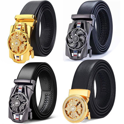 Time Comes, Belt for Men's New High end Men's Belt Trend Versatile Automatic Buckle