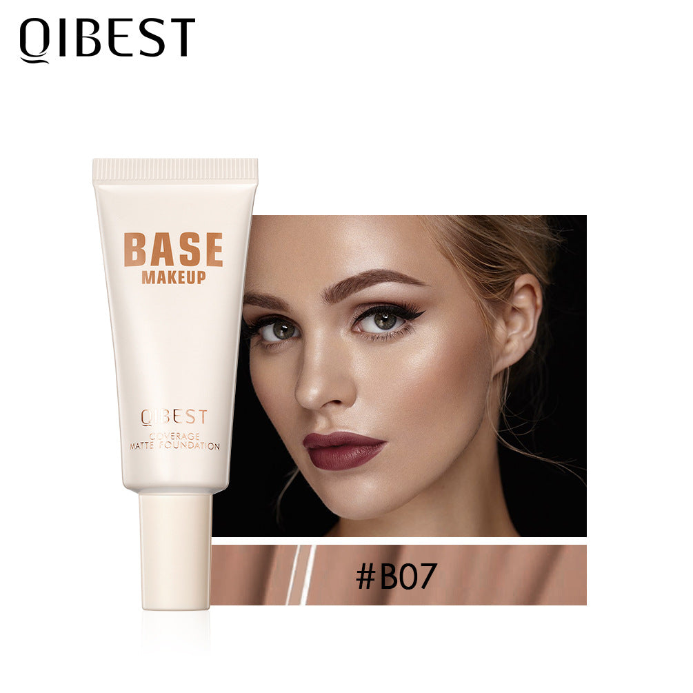 QIBEST Liquid Foundation Moisturizing Light Breathable Refreshing BB Cream Even Skin Tone Concealer