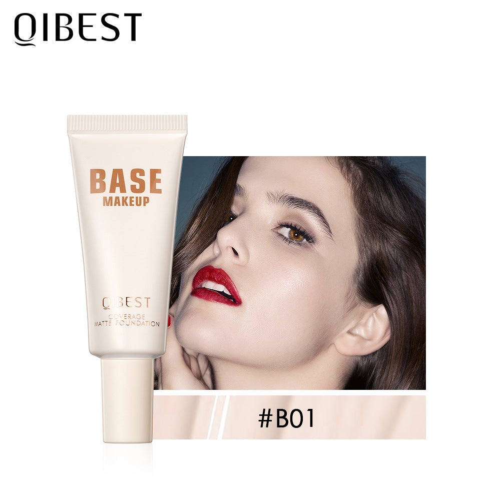 QIBEST Liquid Foundation Moisturizing Light Breathable Refreshing BB Cream Even Skin Tone Concealer