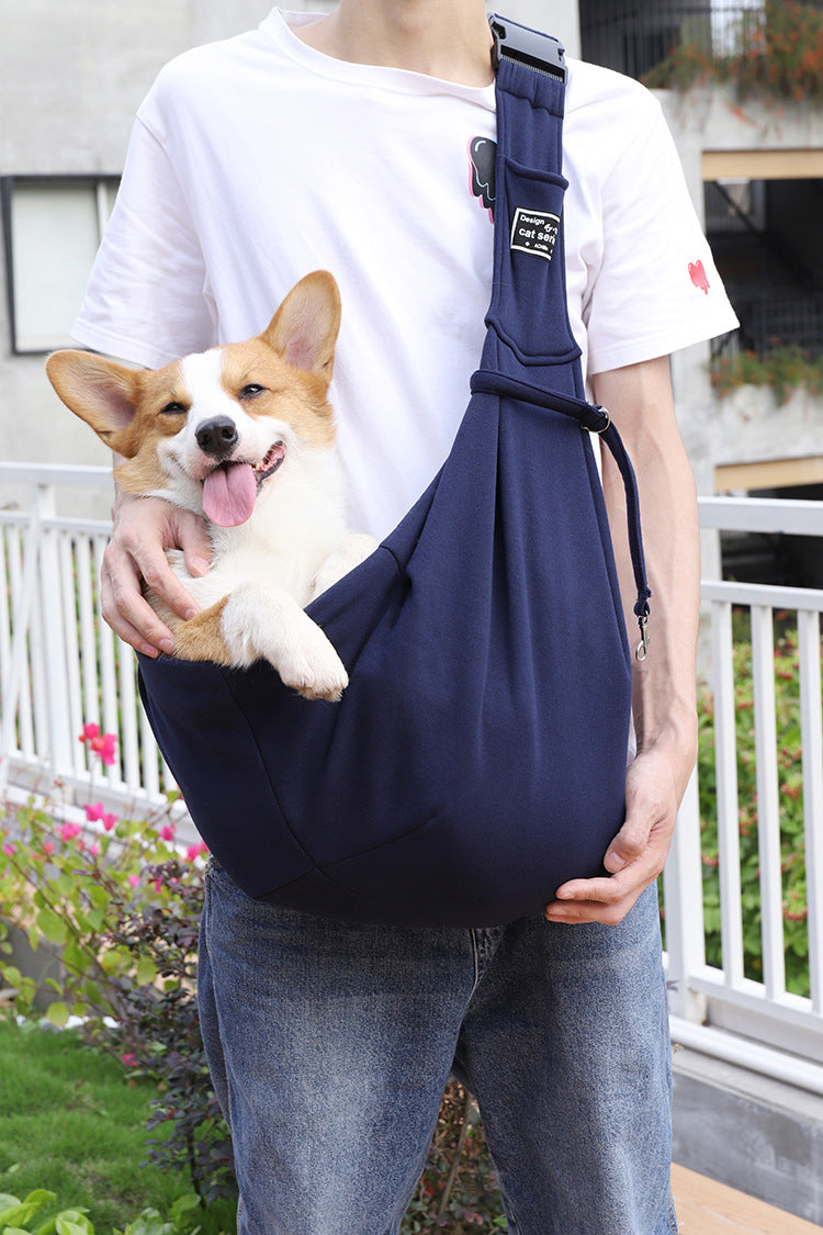 New Folding Dog Backpack Breathable Pet Bag Pet Bag Messenger Bag