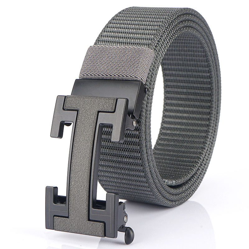 Men's Belt Nylon Automatic Buckle Fast Hand Douyin Live Hot Sale Casual Belt