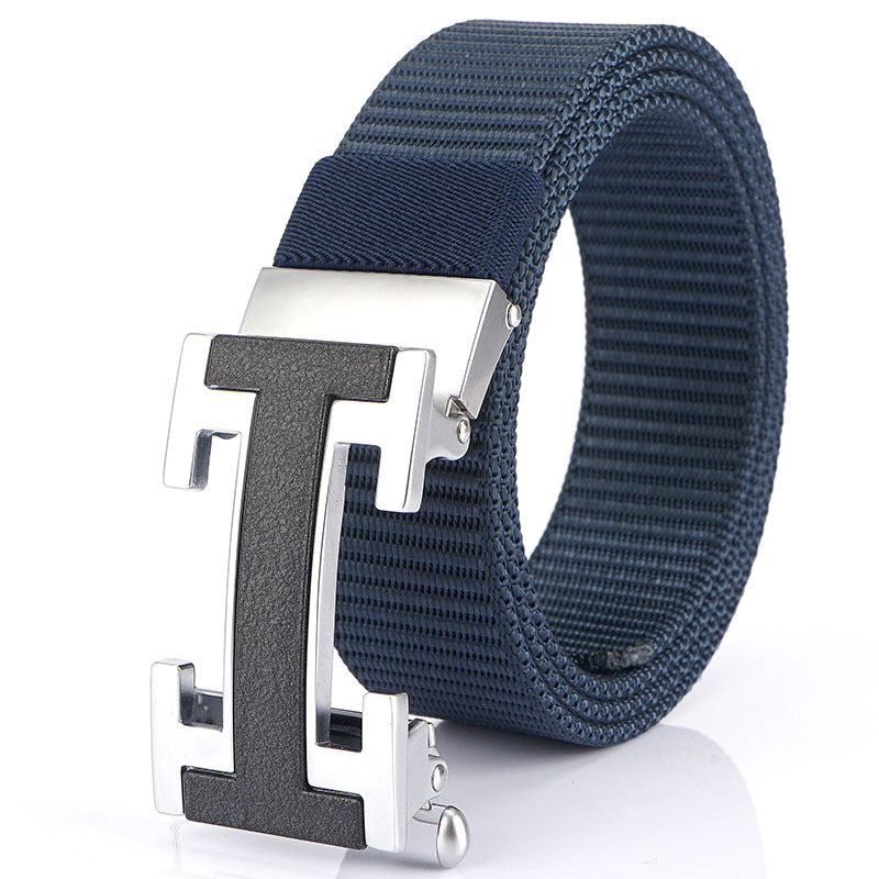 Men's Belt Nylon Automatic Buckle Fast Hand Douyin Live Hot Sale Casual Belt