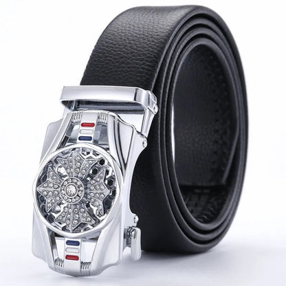 Time Comes, Belt for Men's New High end Men's Belt Trend Versatile Automatic Buckle