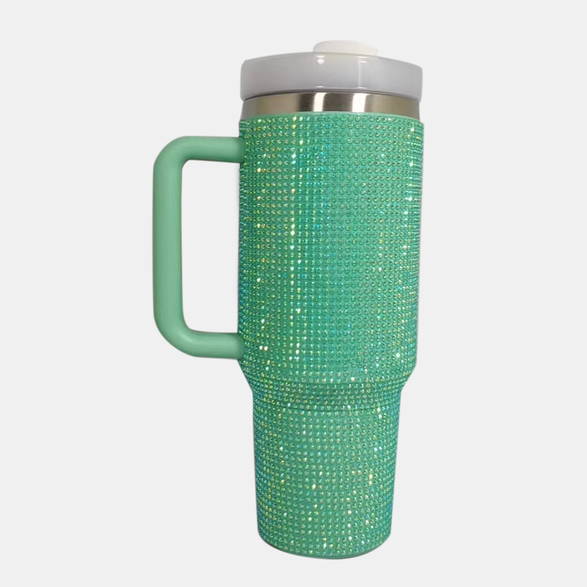 Rhinestone Stainless Steel Tumbler with Straw -  LOOCK MAKET