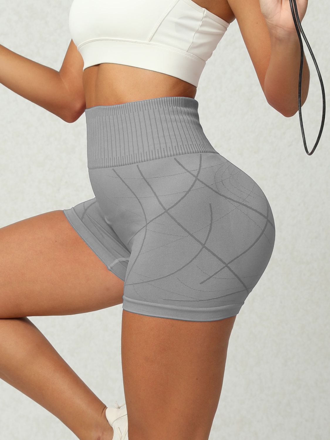 High Waist Active Shorts -  LOOCK MAKET