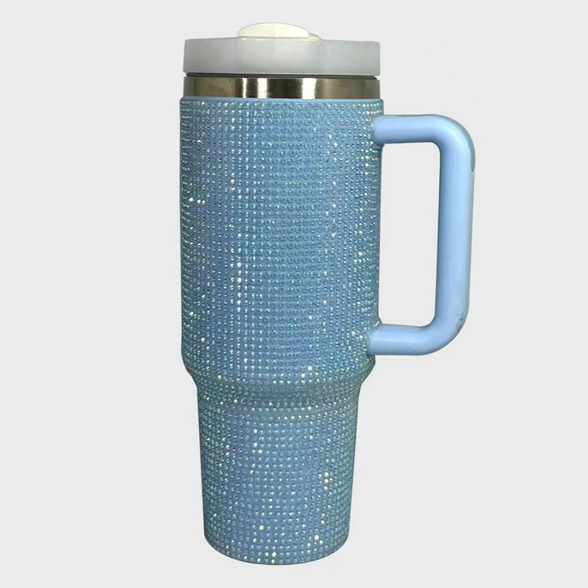 Rhinestone Stainless Steel Tumbler with Straw -  LOOCK MAKET