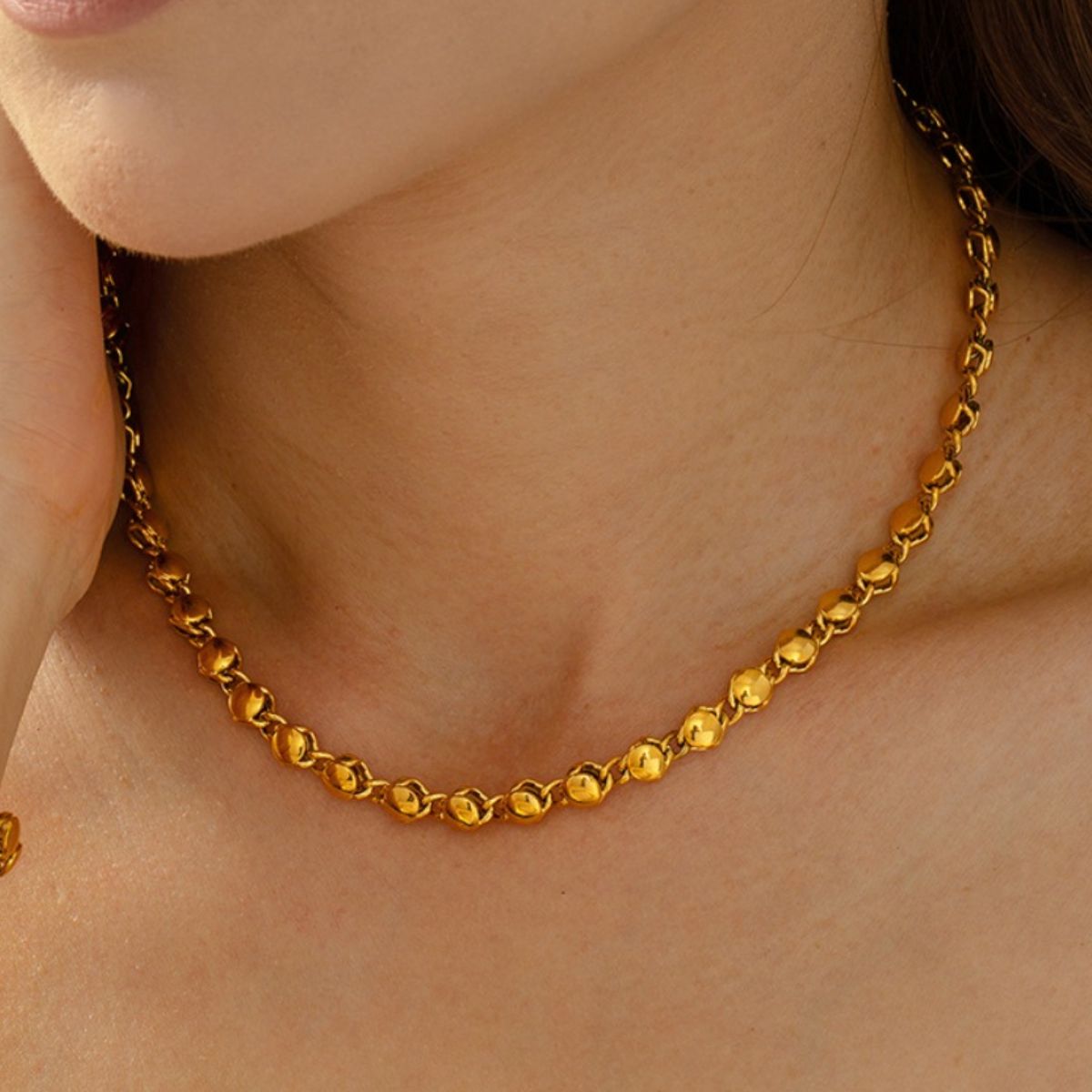 18K Gold-Plated Copper Necklace -  LOOCK MAKET