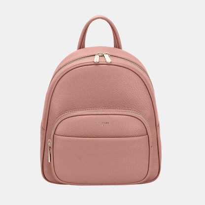 David Jones PU Leather Backpack Bag -  LOOCK MAKET