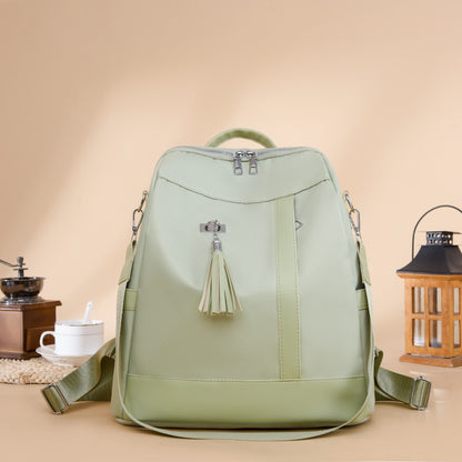 Tassel Oxford Cloth Backpack Bag -  LOOCK MAKET