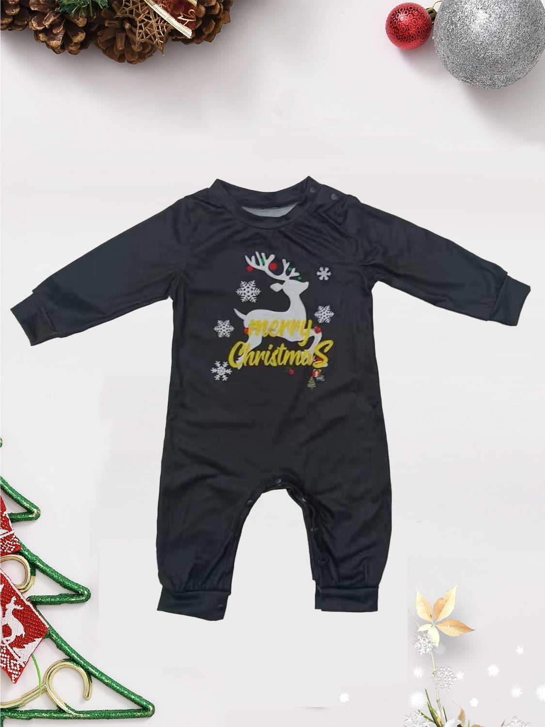 MERRY CHRISTMAS Graphic Top and Pants Set -  LOOCK MAKET