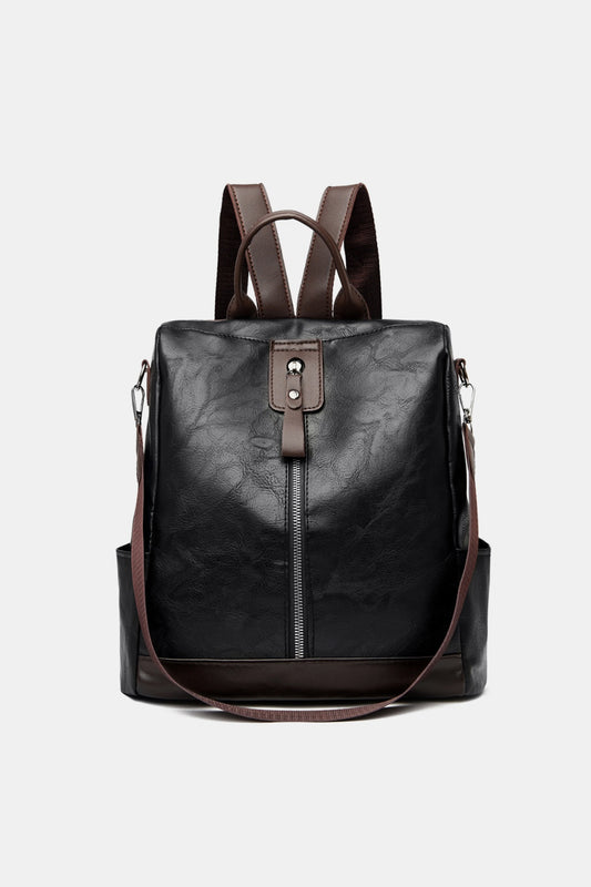 PU Leather Large Backpack Bag -  LOOCK MAKET