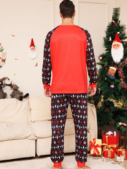 Full Size Reindeer Graphic Top and Pants Set -  LOOCK MAKET