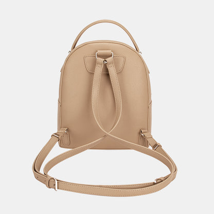 David Jones PU Leather Backpack Bag -  LOOCK MAKET