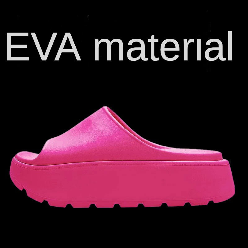 Fashion Unisex Cloud Slides Solid Color EVA Non Slip Platform Bathroom Shoes Quick Drying Indoor  Outdoor Slides