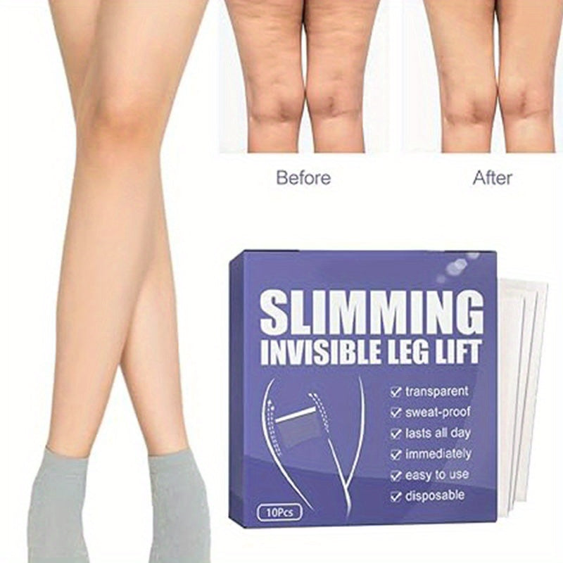 Fashion Personality Lazy Leg Pull Stickers Thigh Lift Tape Waterproof and invisible Lifts Cellulite  Sagging Skin on Thigh 10 PCS