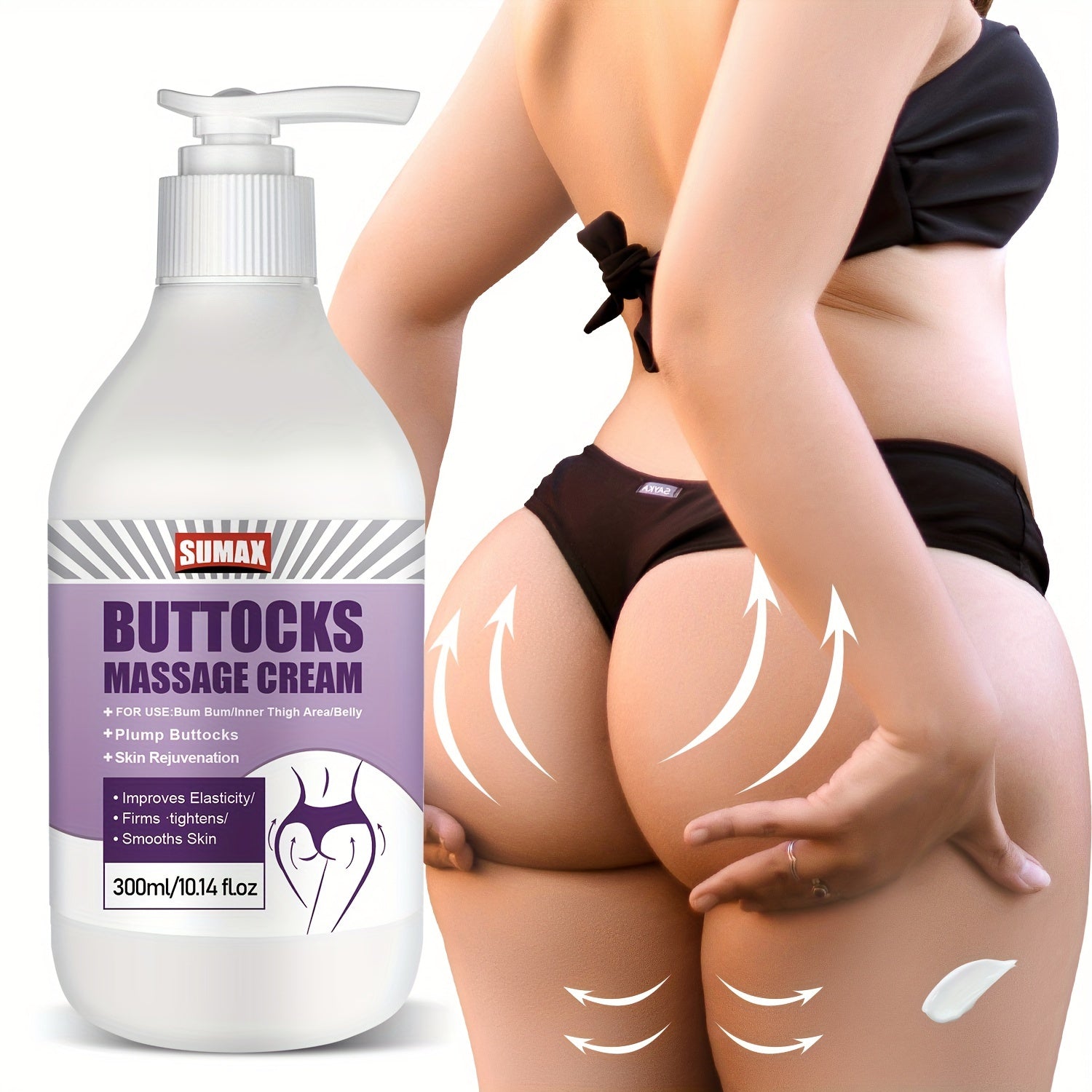 1014oz Buttocks Massage Cream Hip Body Lotion Contains Collagen And Stem Cell Essence To Tighten The Skin Moisturize And Create A Full Natural And Elastic Hip