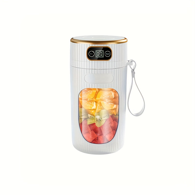 Portable USB Rechargeable Fruit Juicer With Digital Display MultiFunction Personal Blender