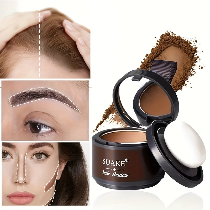 Hairline Filler Powder MultiPurpose Face Contouring And Eyebrow Powder Portable Hair Shadow For Natural Hairline Conditioning Compact Concealer Makeup With Mirror And Puff