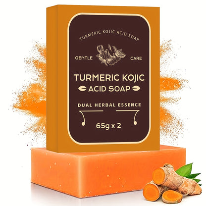 4 Bars Turmeric Soap Bar 229oz Each For Body Deep Cleansing And Gentle Scrub Handmade Soaps