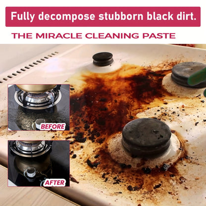 EAREPIS Stainless Steel Cleaning Cream  Kitchen Stove Degreaser Pot Bottom Metal Polish for Rust  Black Grime Removal ResidueFree Citric Acid Formula for Metal Surfaces Includes Sponge Size  58cm x 28in