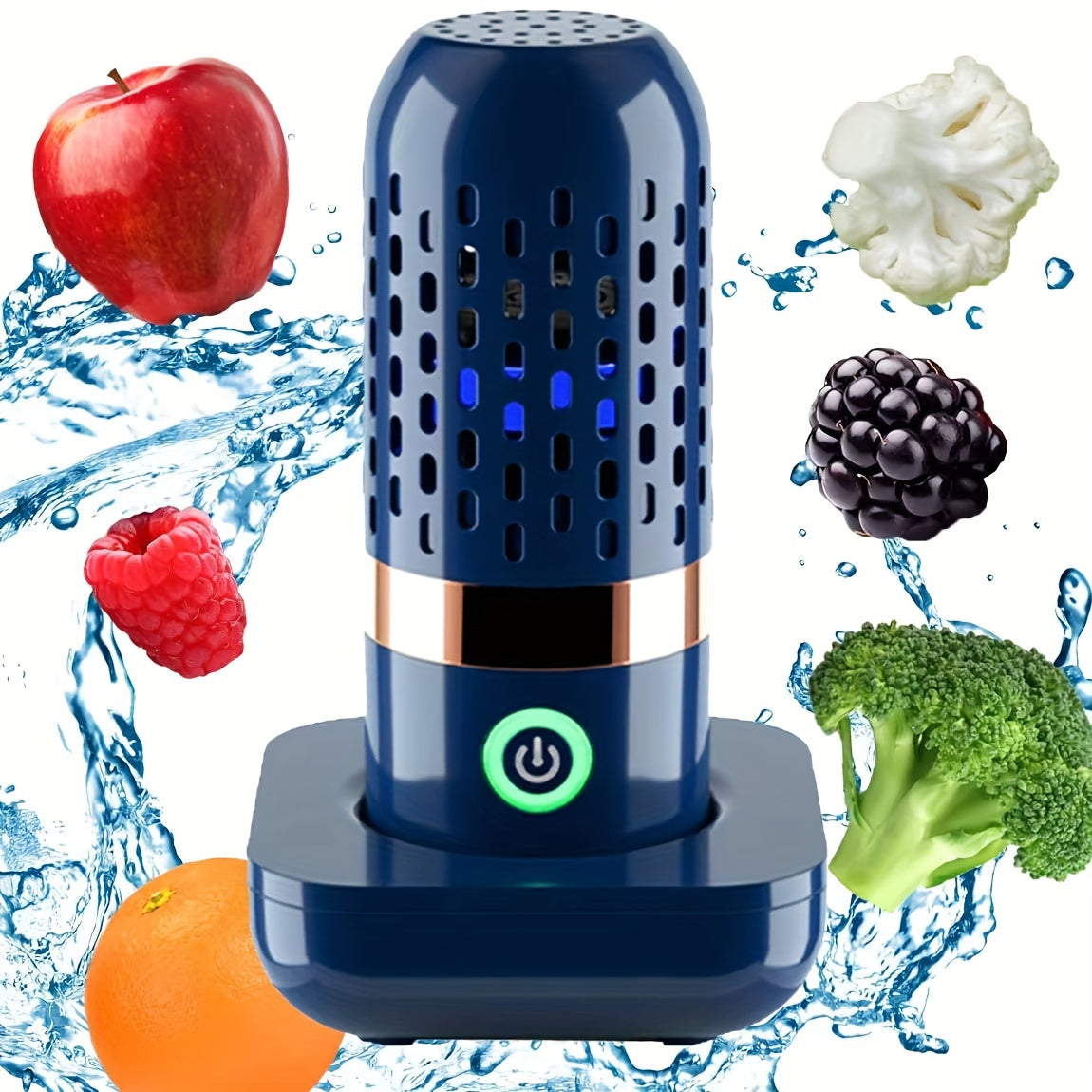 Fruit and Vegetable Washing Machine Portable Fruit Cleaner Device Fruit Cleaner Device in Water Deeply Cleans Fresh Produce for Cleaning Fruit VegetableSeafood Tableware